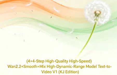 (4+4-Step High-Quality High-Speed) Wan2.2+Smooth+Mix High-Dynamic-Range Model Text-to-Video V1 (KJ Edition)