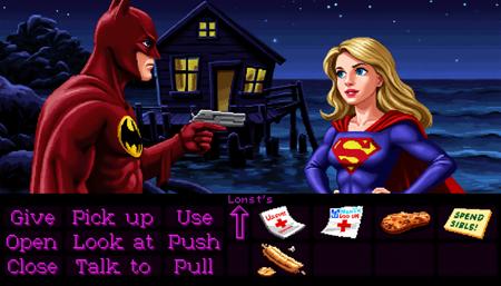 LucasArts PC Adventure Style WITH menu - Semi-Fail - Flux LoRA - (Bottom Menu Trained) v1.0