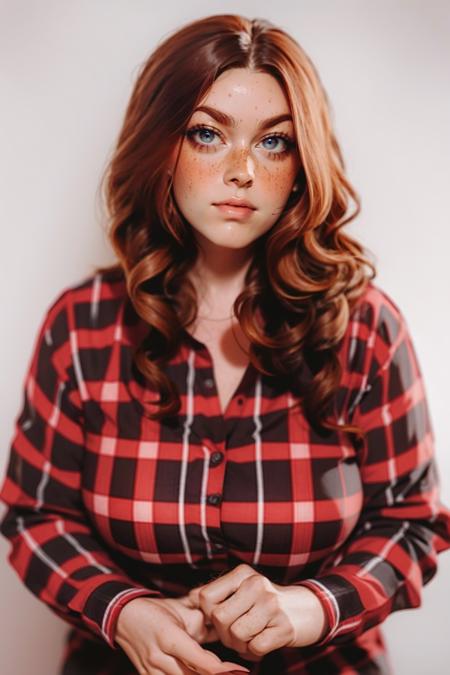 fl4nn3l,plaid shirt,open shirt,open clothes, red plaid