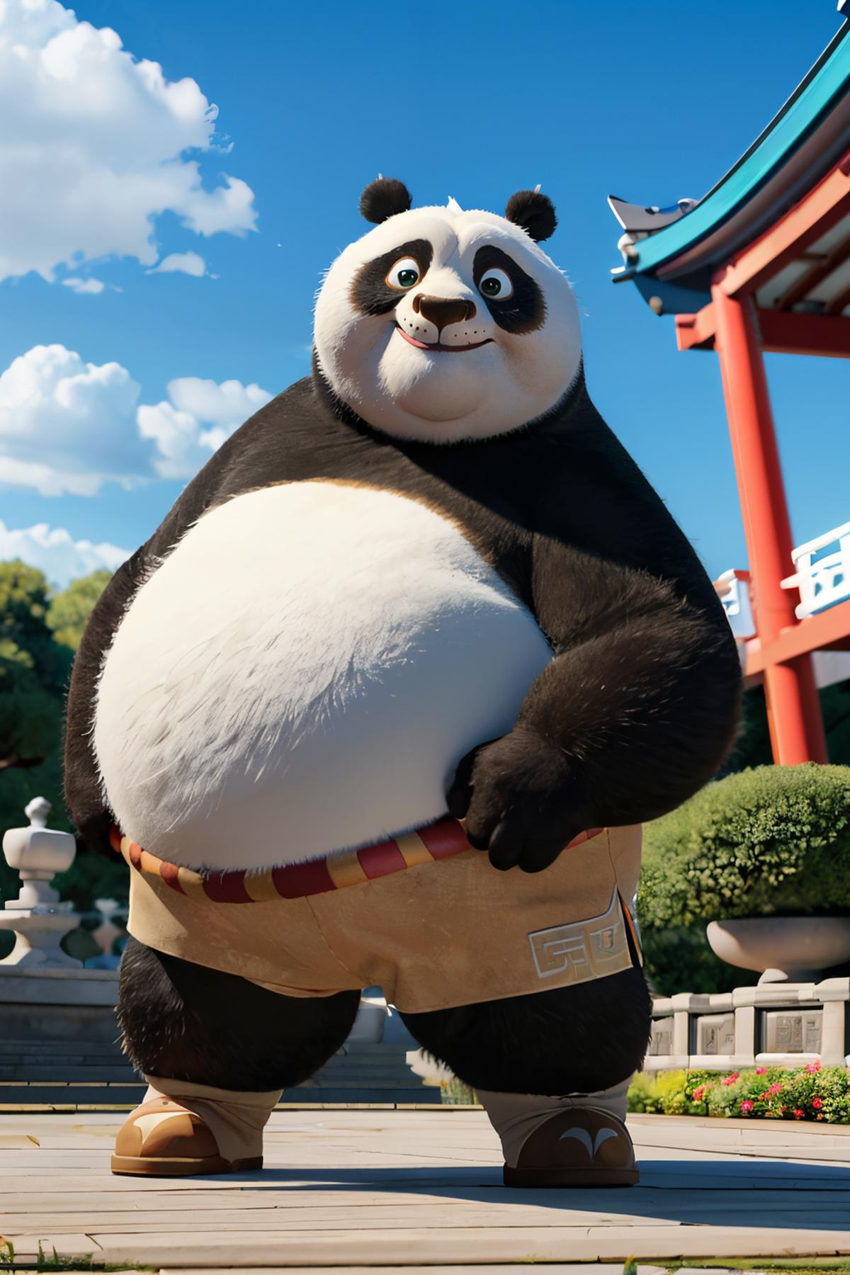 Master Po Ping (Kung Fu Panda), Furry Character LoRA image by wikkitikki