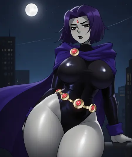 Raven (DC comics) - EchoSaber artist style - Updated to SDXL Illustrious
