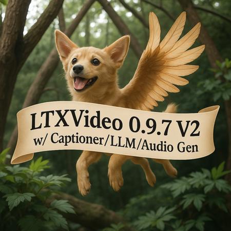 LTXVideo 13B 0.9.7 Distilled Workflow - T2V or I2V with optional captioning/LLM/audio gen v2.0