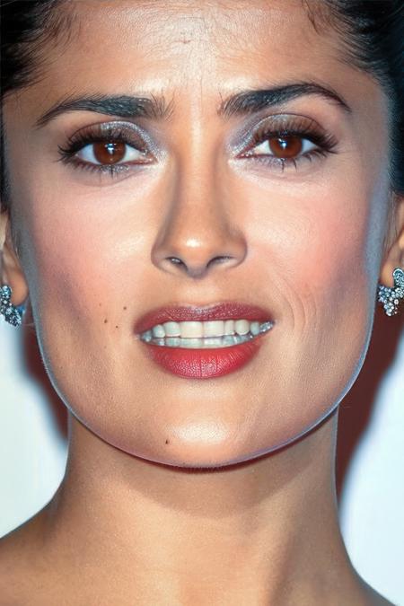 1990s Magazine photo of salmahayek, (looking:1.4) at viewer, (masterpiece:1.2), (best quality:1.2), ultra high res, beautiful, (intricate details), unity 8k wallpaper, ultra detailed, beautiful, aesthetic, perfect lighting