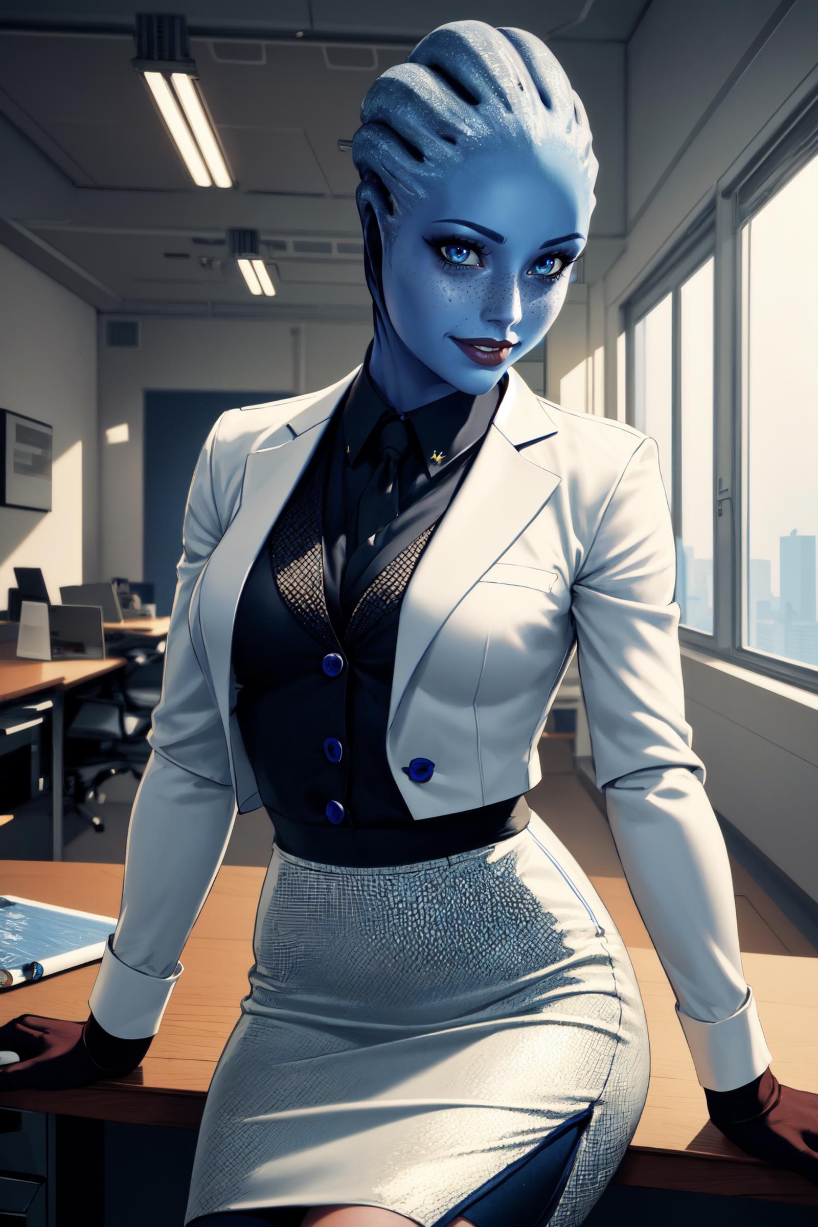 Liara T'Soni (Mass Effect) | 2 Outfits LoCon | 1 Outfit LoRA image by Manityro