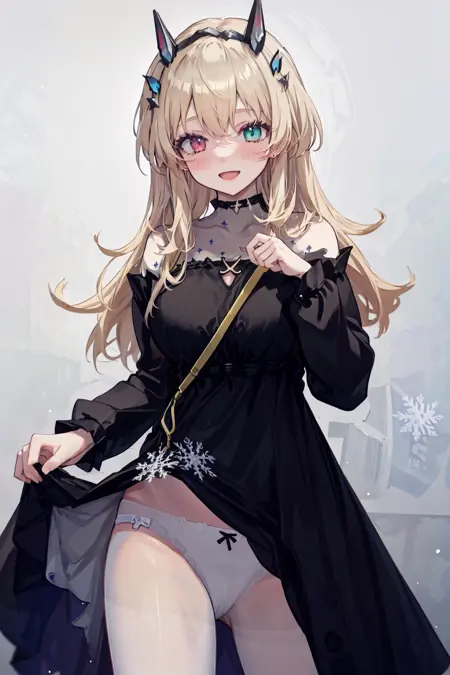 [LoRa] White pantyhose & Black dress Set (Heavyrain) Arknights Clothing
