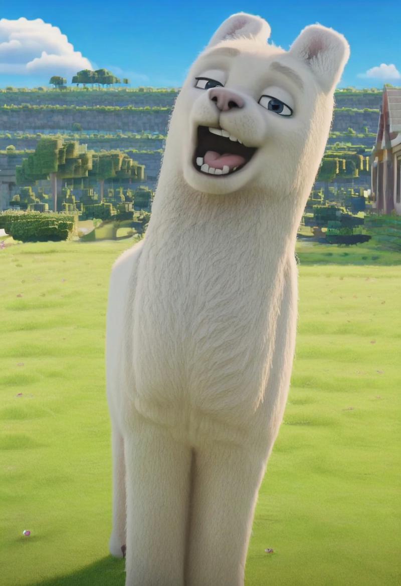 A Minecraft Movie Llama - V1 Showcase | Civitai