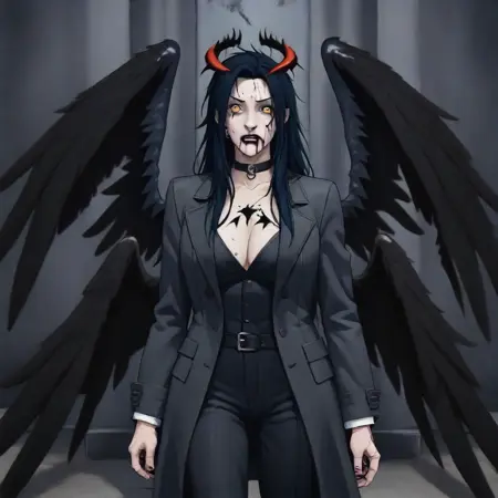 fallen angel dameged wings