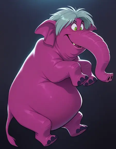 Elephant Madam Mim | The Sword in the Stone | IllustriousXL