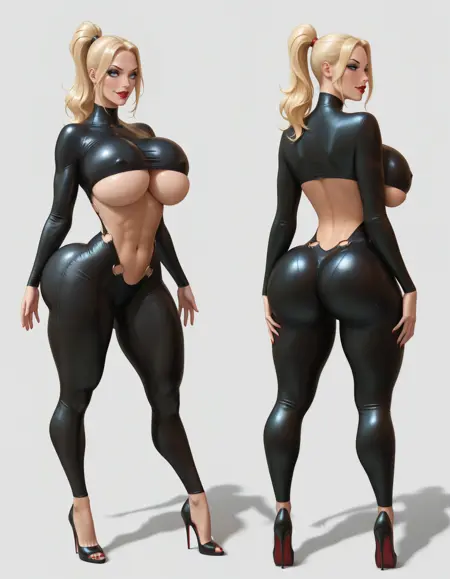 Leather Bodysuit 01