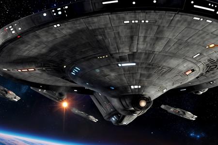<lora:Enterprise_02:0.99> , (uss_enterprise ship)  earth in the background ( star wars) silhouette by the sun, (intricate details:1.12), hdr, (intricate details, hyperdetailed:1.15), (natural skin texture, hyperrealism, soft light, sharp:1.2), game art, key visual, surreal