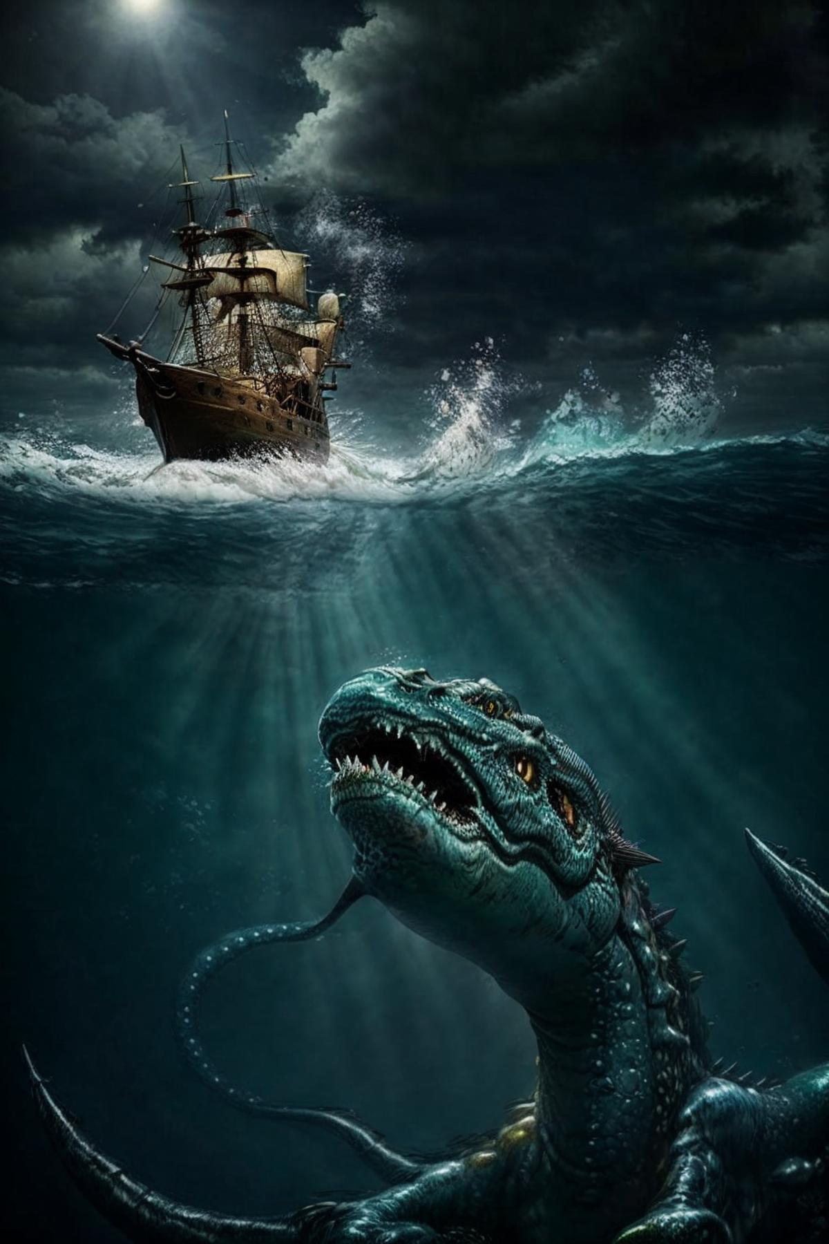 TQ - Sea Monster | Background LoRA image