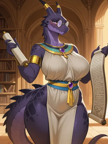 Scholar Serpent - Desert Furry Collection 1 : Egyptian Edition (Illustrious)