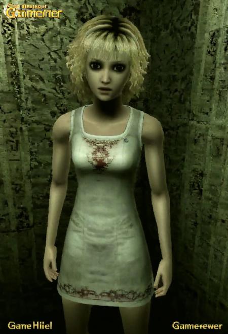 tan skinned, blonde curly hair, grunge style horror-theme, 3d model, horror protagonist, female, ps2, playstation japan 3d, low quality, silent hill 2, fatal frame, fatal frame 2, playstation 2, octane render, detailed, volumetric, dramatic lighting. Eerie, unsettling, dark, spooky, suspenseful, grim, detailed. Textured, distressed, edgy, punk rock vibe, dirty, noisy, Dark, mysterious, haunting, dramatic, ornate, ps1 game, playstation 1 graphics, apocalyptic