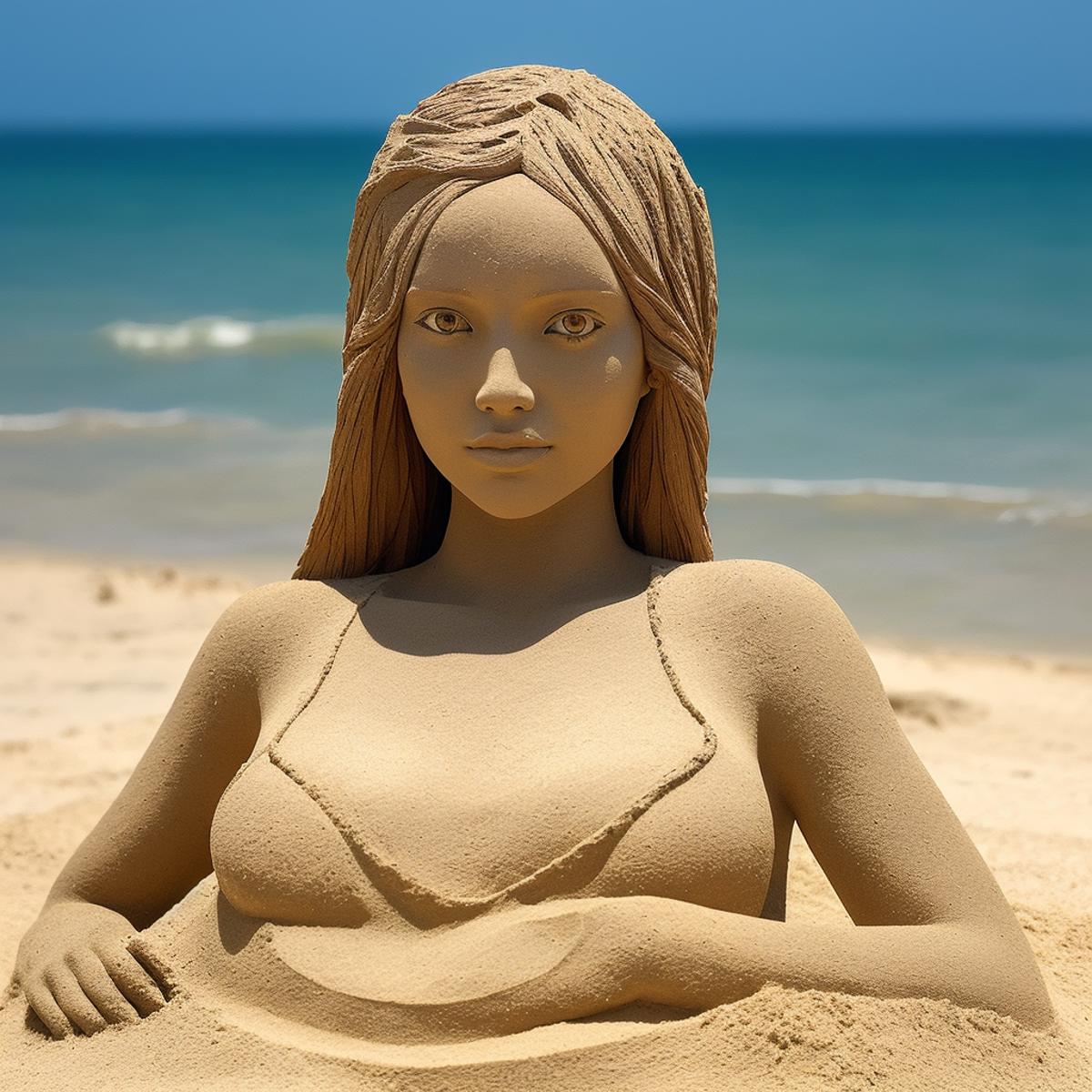 Realistic sand sculpture art style image by comingdemon