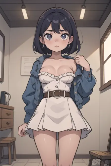 2D cartoon anime style