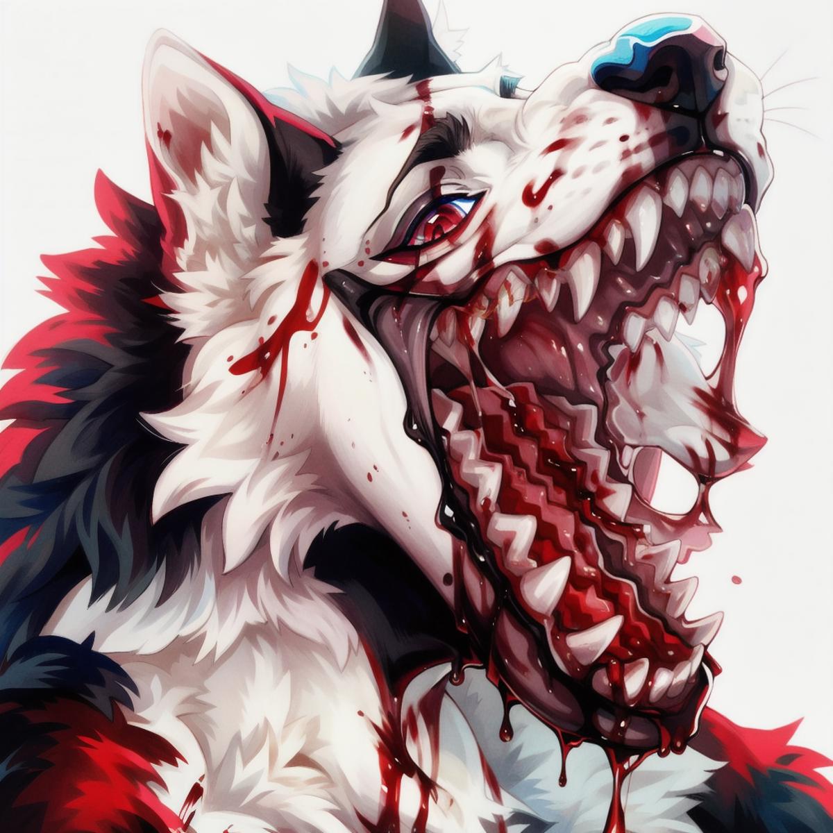 Furry Vore, Blood, Scar, Mad muzzle LoRA image by Volceberg