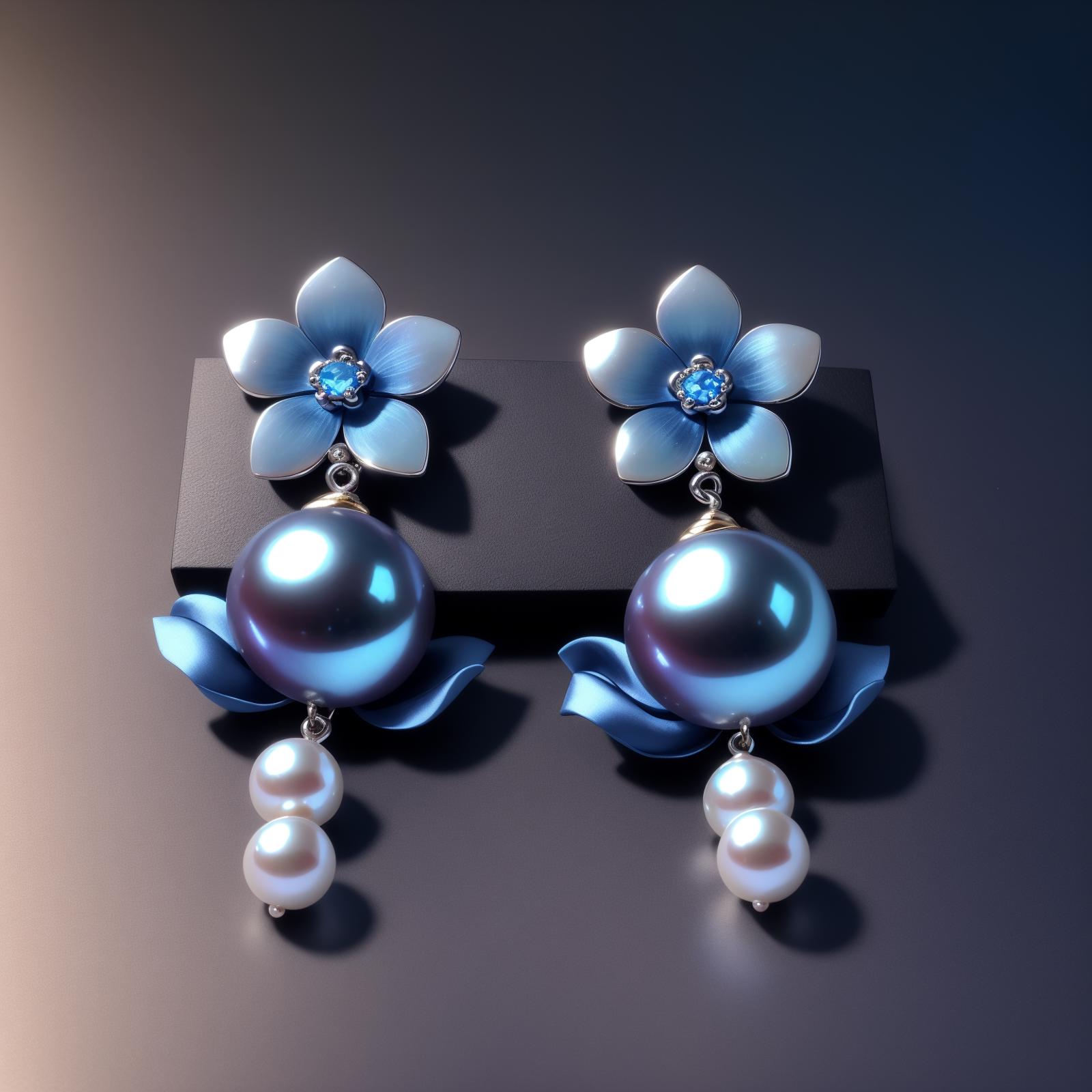 pearl earrings lora - 珍珠耳环 image by kuyin