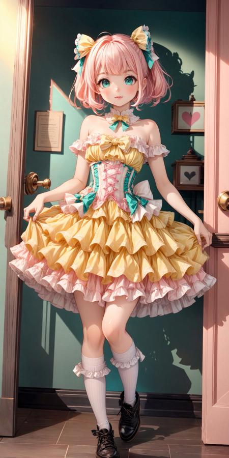 Kawaii Fashion: Other Padded Hearts Dresses (two colours) V1