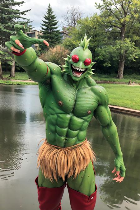 Jaw Dropper Orc Morphsuit - Green
