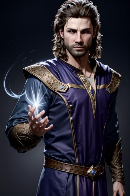 (masterpiece, best quality:1.3)
<lora:epi_noiseoffset2:1> <lora:add_detail:0.5> <lora:BGGale:0.7>
BGGale, 1boy, solo, realistic, facial hair, Twilight, Magical, Ethereal Light, Fantasy Attire, Elven Influence