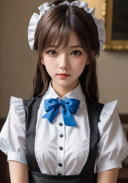 photograph, absurdres, highres, ultra detailed,
maid girl,:d