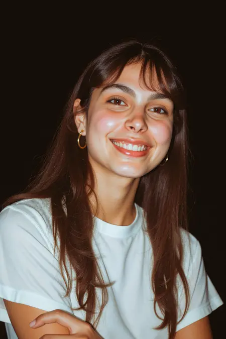 2000s Flash Portrait