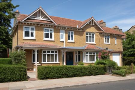 {high|low} angle,  wide angle photo, english houses, london, terraced houses,  {Georgian|Victorian|Edwardian|30s Semi} house, {bay windows|}, {gable|}, {chimneys|}, {rendered|brick} wall, bushes, {arched doorway|}, {low wall around front yard|}, {pavement|}, {straight|slanted} roof, <lora:add_detail:0.5>, blue skies, cloudy
 <lora:english house front_epoch_5:0.3>, RAW photo, 8k uhd, dslr, soft lighting, high quality, film grain, Fujifilm XT3, lr