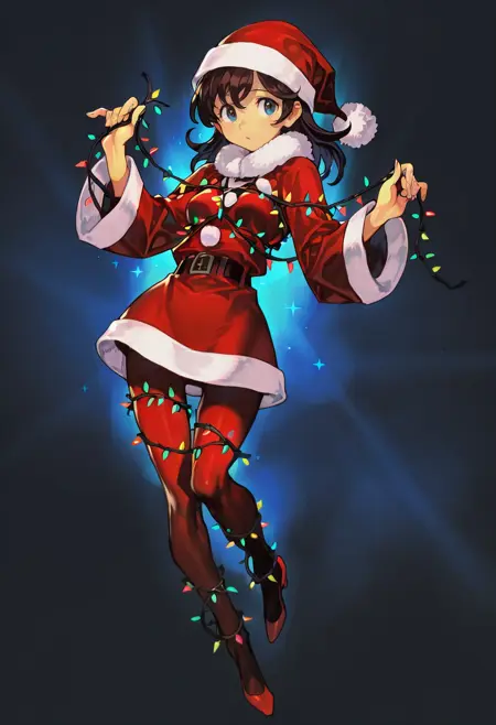 Christmas Light Shibari