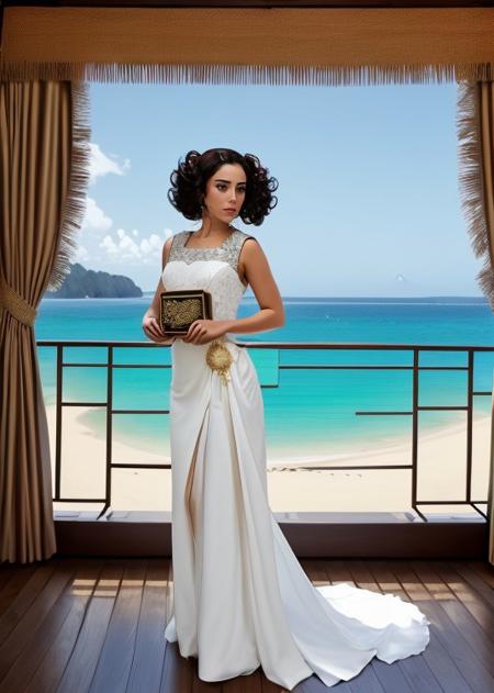 (stunning) crazy  cansu_dere in (business attire|geisha costume|suit with gloves),portrait,intricate detail,(ringlets|curtain bangs),( comb),paw pose,at Effusive,in (Laucala Island Resort, Fiji|shop),dawn,2,Wide angle focal length,false lashes,(skin details:1.3),(skin pores:1.3),art by  (Hayv Kahraman),Sony a7R IV Mirrorless Camera,<lora:cansu_dere-000006:0.91>,