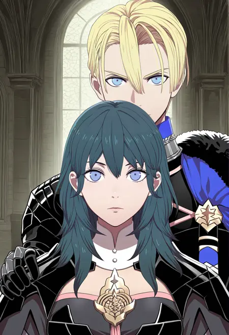 Byleth_Eisner & Dimitri_Alexandre_Blaiddyd_FIRE_EMBLEM_IL