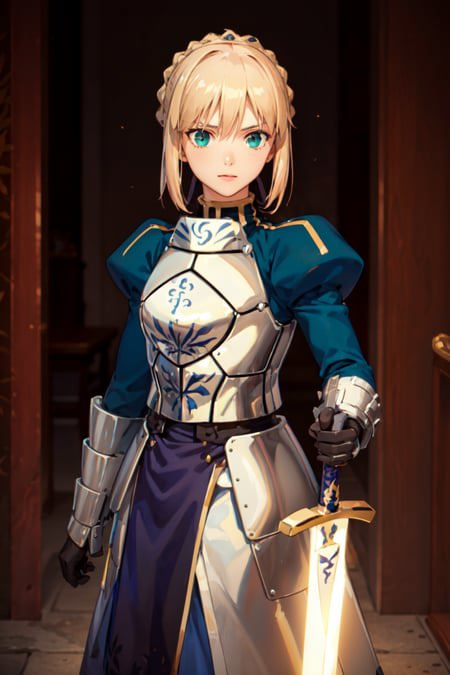 artoria pendragon \(fate\) armor dress suit excalibur \(fate/stay night\)