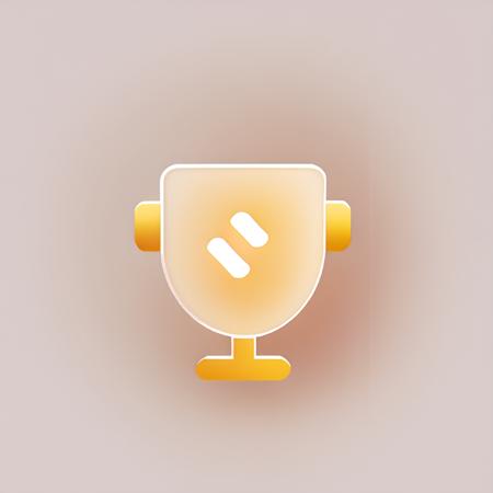 mbltb,icon,simple background,<lora:mbltb:0.8>,trophy,