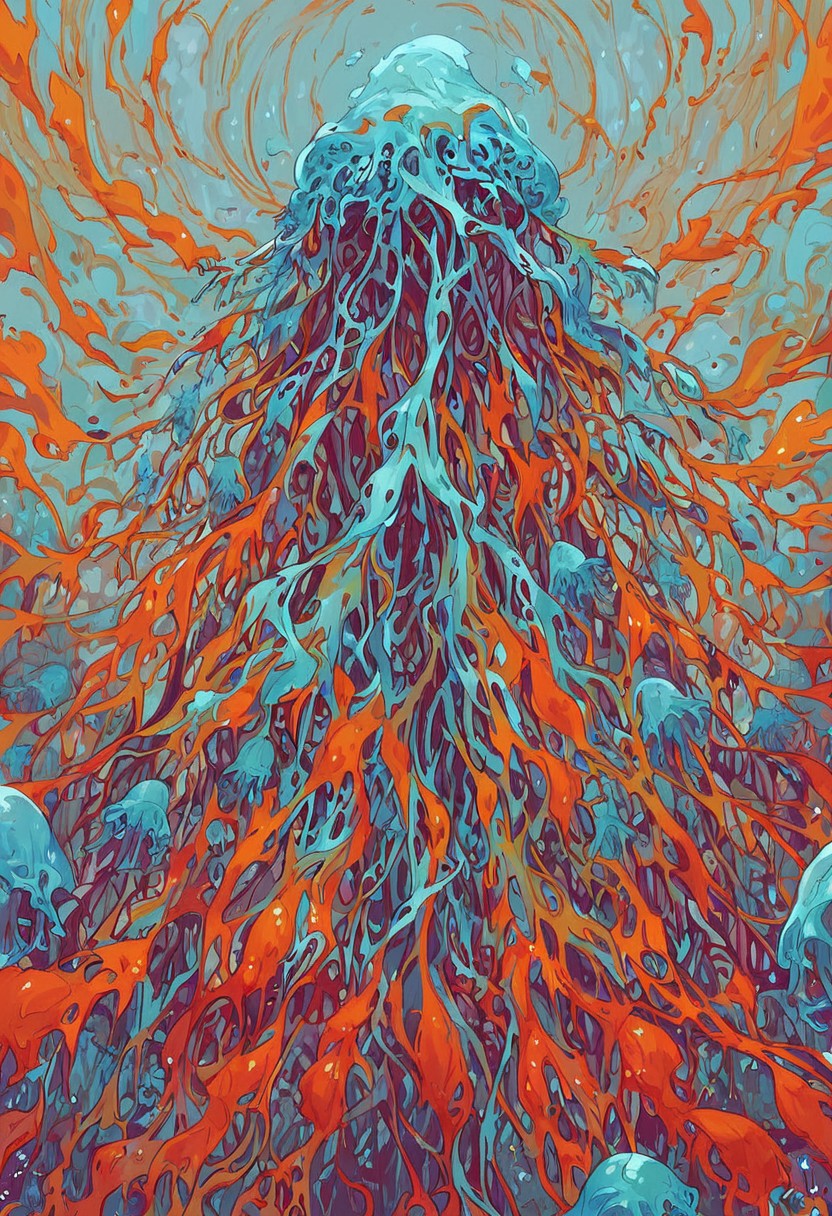 score_9, score_8_up, score_7_up, score_6_up, ink splats, jellyfish, colorful,