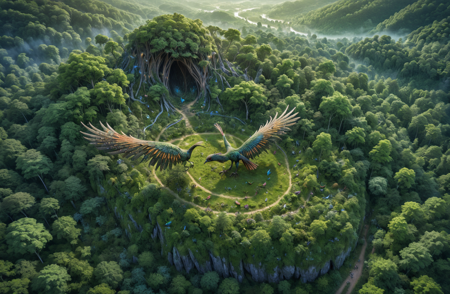 aerial view forest aerial forest view V1