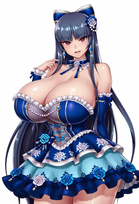Blue Lady Akiyama Rinko Costume - Action Taimanin [ Pony / Illustrious ]
