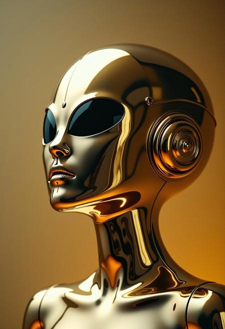 Avant-garde , 1970s futurism, chrome and gold