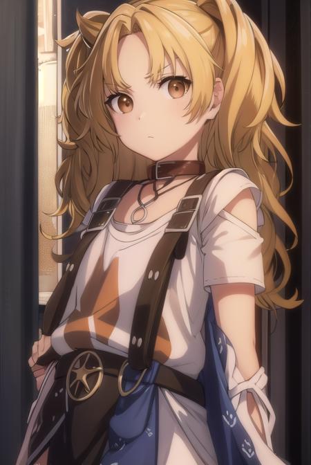 yuzukikatagiri, <lora:yuzuki katagiri s1-lora-nochekaiser:1>,
yuzuki katagiri, long hair, bangs, blonde hair, twintails, (brown eyes:1.5), (parted bangs:1.5),
BREAK skirt, shirt, thighhighs, white shirt, short sleeves, black skirt, collar, single thighhigh, argyle,
BREAK outdoors,
BREAK looking at viewer, (cowboy shot:1.5),
BREAK <lyco:GoodHands-beta2:1>, (masterpiece:1.2), best quality, high resolution, unity 8k wallpaper, (illustration:0.8), (beautiful detailed eyes:1.6), extremely detailed face, perfect lighting, extremely detailed CG, (perfect hands, perfect anatomy),