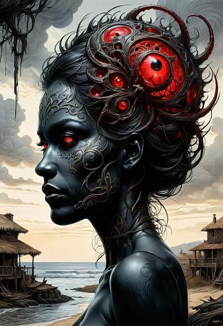 in the background, towering, with bright white face, and man dark black face with red eyes aaron horkey, in the background,charming, style of  an hyperrealistic photography of a poor woman given more money , volumetric, landscape by james cameron
<lora:InkArtXL_1.2:0.4> <lora:FaeTastic:0.35> .  incredibly lifelike, high contrast, well defined .