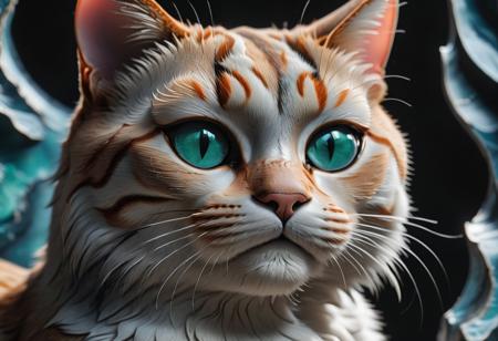 close up shot, cat eye