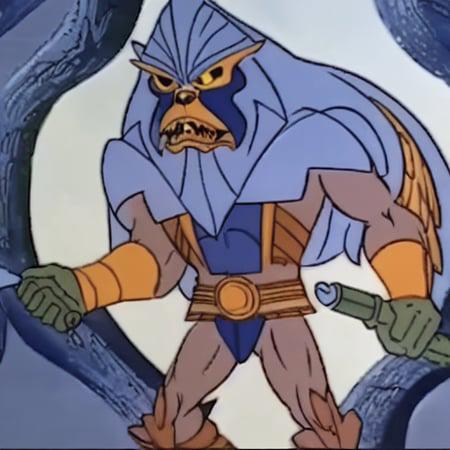 Close up masterpiece of a warrior prince, filmation motu style