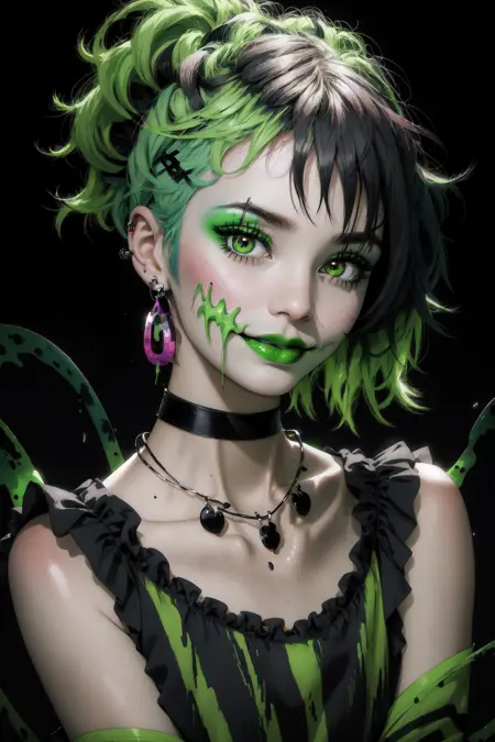 Niji Slime [Beetlejuice Inspired] (LORA) - v1.0