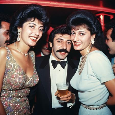 Iconic Photos From 1980's night clubs from Istanbul, lounge. movie stars , having fun , photos taken by Meryl Meisler