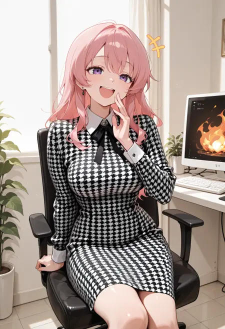 Houndstooth Vintage Dress