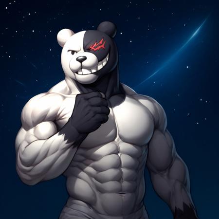 monokuma grin teeth no humans bear 