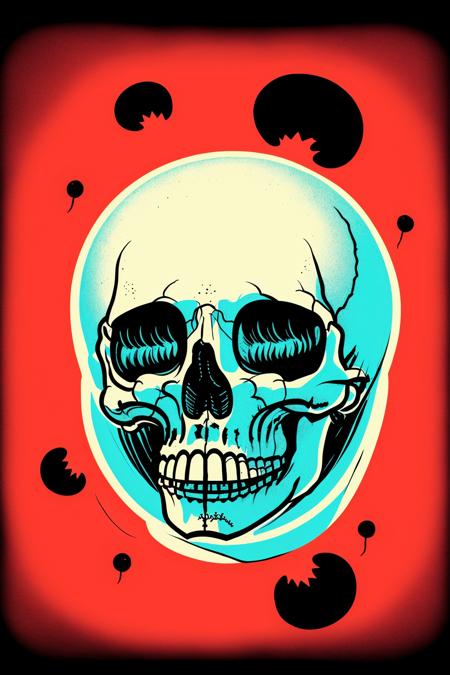 a skull , skull_graphics , Landis Blair, Liniers, Joey Chou