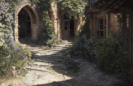 Style-Renaissance Style-LostTemple, (isometric view:1.3), photo of an intricate Witch cottage,centered, surrounded by forest, clear focus, very coherent, majestic oil painting by Ed Blinkey, Atey Ghailan, Greg Manchess, Antonio Moro, trending on ArtStation, trending on CGSociety, Intricate, High Detail, Sharp focus, dramatic, photorealistic painting art by midjourney and greg rutkowski