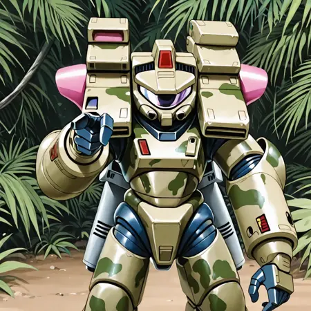 Power armor from "Starship Troopers" (宇宙の戦士, Uchū no Senshi; lit. "Warriors of Space" 1988)