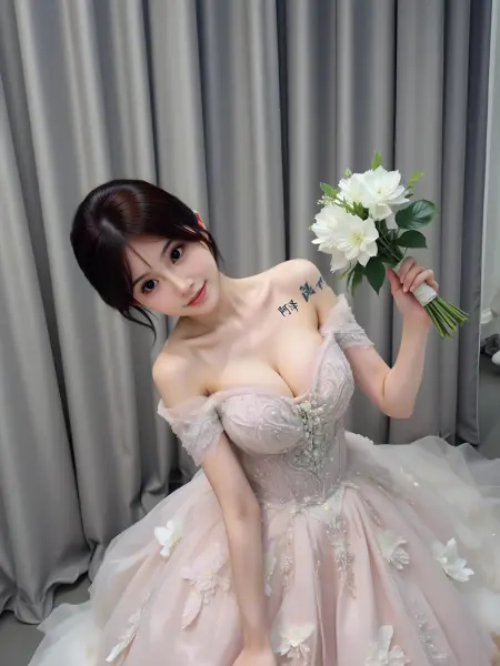 前男友女朋友的婚纱照