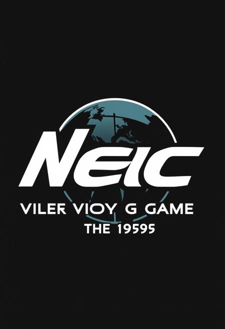 LOGO WRITE NEC BACKGROUND LIKE IN THE WORLD OF VIDEO GAME OF THE 1990s