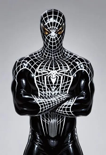 The Amazing Black Suit Spider-Man Suit 1 (The Amazing Spider-Man Game) [Illustrious]